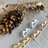 Mountain Range Earrings Silver