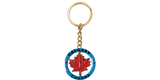 Calgary Maple Leaf Spin Keychain