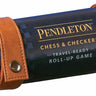 Pendleton Chess & Checkers Travel-Ready Roll Up Game