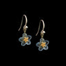Forget Me Not Flower Earrings