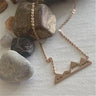 Mountain Range Necklace - Rose Gold