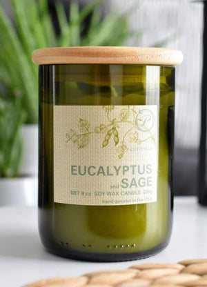 Eucalyptus & Sage Wine Bottle Candle