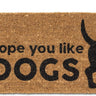 Hope You Like Dogs with Dog Tail Door Mat