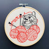 Knittin' Kitten DIY Embroidery Kit