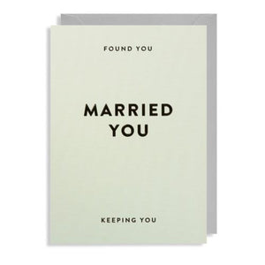 Found You, Married You, Keeping You - Card