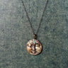 All That Ever Was Citrine, Emerald & Ruby Crown Moon Necklace