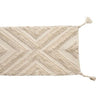 Patterned White Rug - 22" x 36