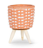 Woven Tripod Planter - Small