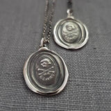 Death or Glory: Skull and Crossbones - Wax Seal Necklace