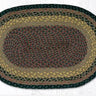 Charcoal & Black Braided Jute Rug - 20x30"