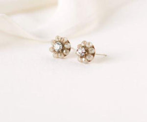 Forget Me Not Creme Earrings