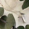 Cubensis Mushroom Necklace - Silver
