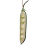 Hand-Painted Pea Pod Ornament