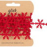 Red Snowflake Ribbon