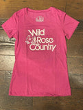 Wild Rose Berry Pink Womens Tshirt