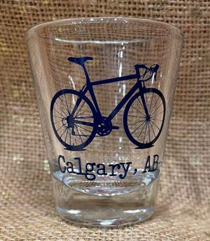 Bike Shot Glass - Navy
