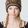 Black & Orange Icelandic Wool Toque