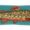 Trout - Hooked Wool Pillow