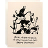 Cat Tower Birthday Card