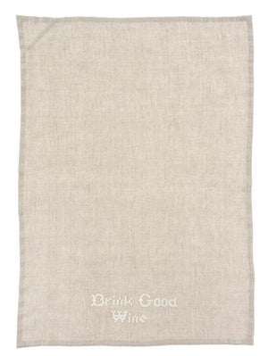 Good Wine Linen Tea Towel