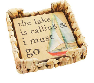 The Lake is Calling - Napkin & Basket Set