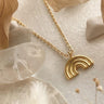 Golden Dio Rainbow Necklace