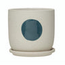White & Blue Planter