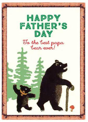 To the Best Papa Bear Ever! - Large Card