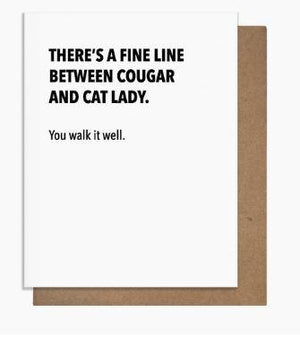 Cougar and Cat Lady - Card