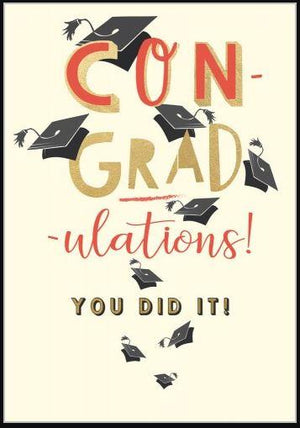 Con-grad-ulations! You Did It! - Card