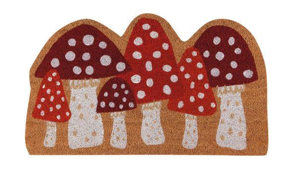 Red Mushrooms Doormat