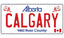 Calgary License Plate