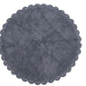 Tufted Grey 3 Foot Round Rug