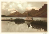 Vintage Bow Lake, AB Postcard