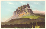 Vintage Castle Mountain Postcard