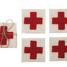 Swiss Cross Wool Felt Coasters
