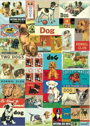 Vintage Style Dogs Poster