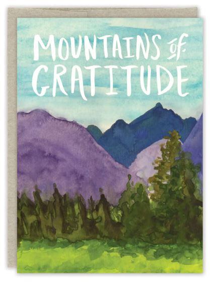 Mountains of Gratitude - Card