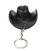 Black Leather Cowboy Hat Keychain