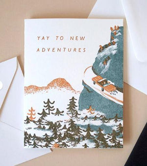 Yay to New Adventures Wedding Card