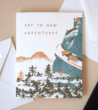 Yay to New Adventures Wedding Card