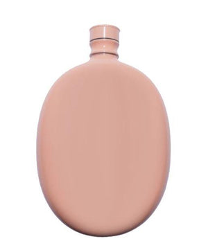 Retro Style Pink Oval Flask