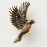 Black Bird Enamel Brooch