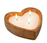 Eucalyptus & Amber Heart Candle