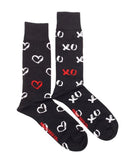 Men's Black XO Socks