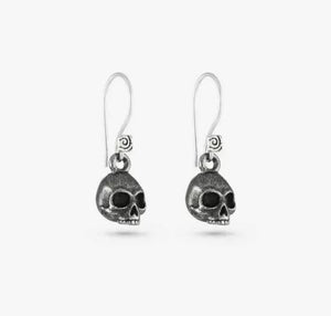 Skull Earrings Silver