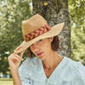 Natasha Hat Terracotta Chevron Band
