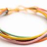Confetti Colors Leather Cord Bracelet