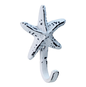Distressed White Starfish Hook