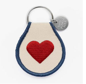 Heart Patch Keychain